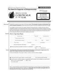 2003 OFFICIAL NOMINATION FORM: APRIL 11 DEADLINE Ernst ...