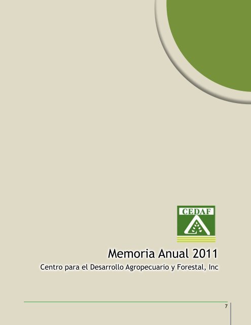 Memoria 2011 - CEDAF