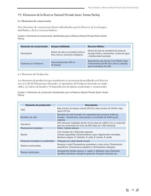 Plan de Manejo “Reserva Natural Privada Santo Tomas ... - CEDAF