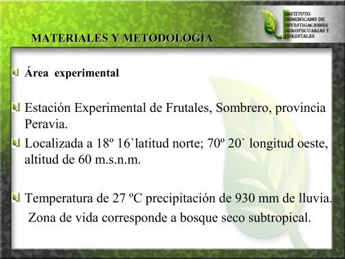 Caracterización y selección de genotipos de cajuil ... - CEDAF