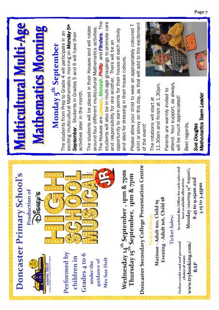 2011 Newsletter 26 - Doncaster Primary School