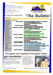 2010 Newsletter 26 - Doncaster Primary School
