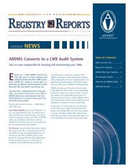 ARDMS Converts to a CME Audit System