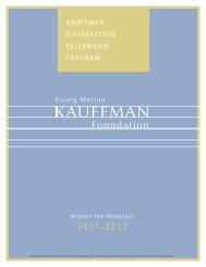 request for proposals - Ewing Marion Kauffman Foundation