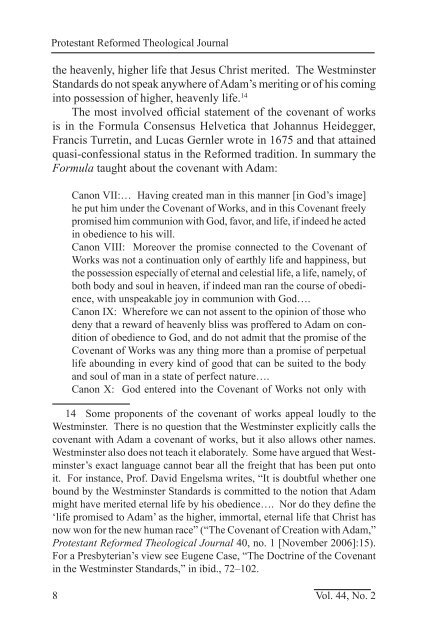 A Critique of the Covenant of Works in Contemporary Controversy