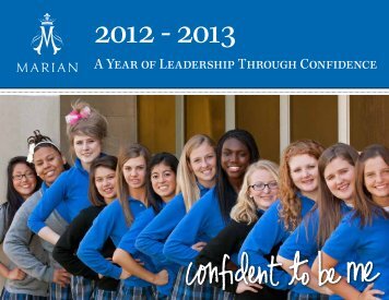 14 A Year of Leadership Through Confidence - Marian High School