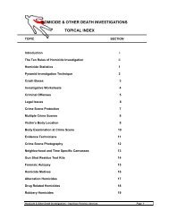 homicide & other death investigations topical index - Imprimus ...