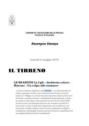 IL TIRRENO - Comune di Castiglione della Pescaia