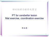 ç¥ç¶ç©çæ²»çå­¸åå¯¦ç¿ PT for cerebellar lesion Mat exercise ...