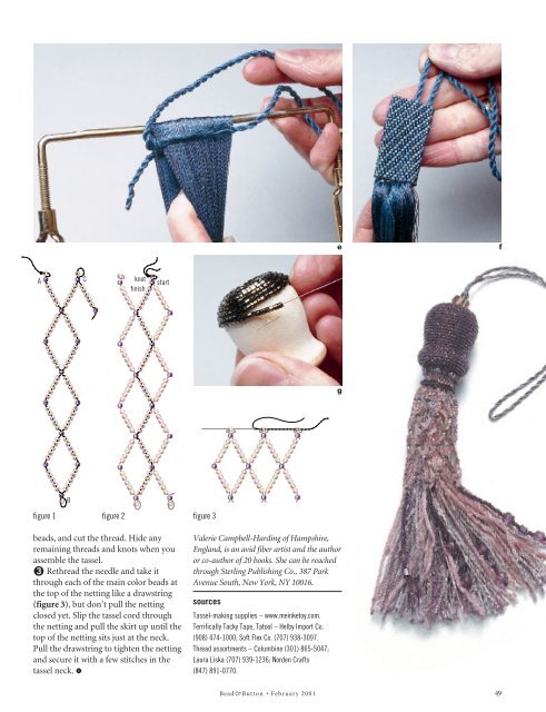 Tassels supply the finishing touch - Bead and Button Magazine