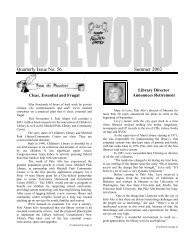 Quarterly Issue No. 56 Summer 2002 - Friends of the Palo Alto Library