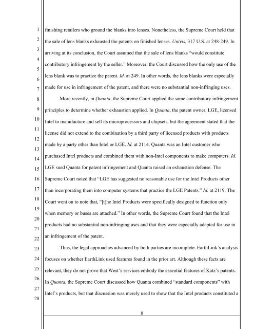 Ronald A. Katz Technology Licensing v. Earthlink - IP Spotlight