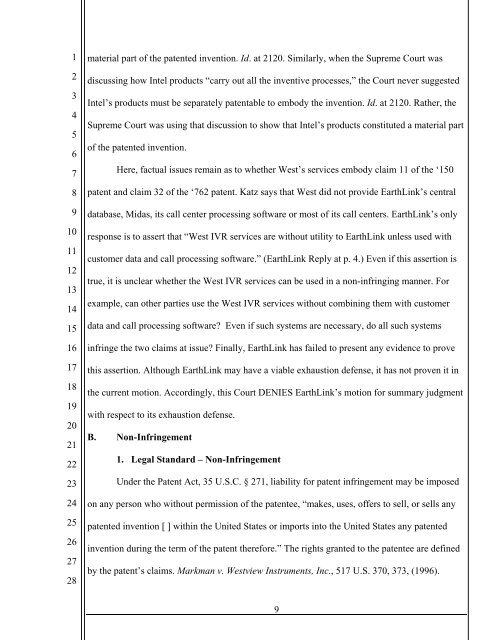 Ronald A. Katz Technology Licensing v. Earthlink - IP Spotlight