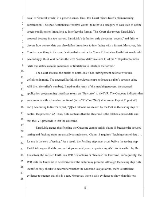 Ronald A. Katz Technology Licensing v. Earthlink - IP Spotlight