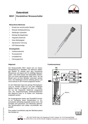 Datenblatt - Ing. Rolf Heun Meß-Prüf-Regeltechnik GmbH