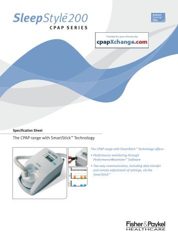 SleepStyle 240 Series CPAP Brochure (PDF) - cpapXchange