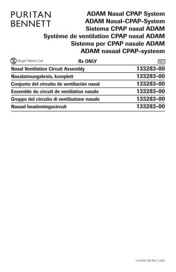 Sistema CPAP nasal ADAM