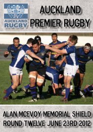 AUCKLAND PREMIER rUGBY