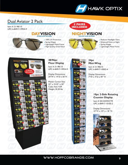 safety sunglasses - Hoffco Brands, Inc.