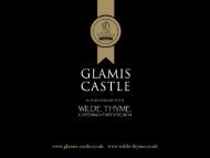 wedding brochure - Glamis Castle