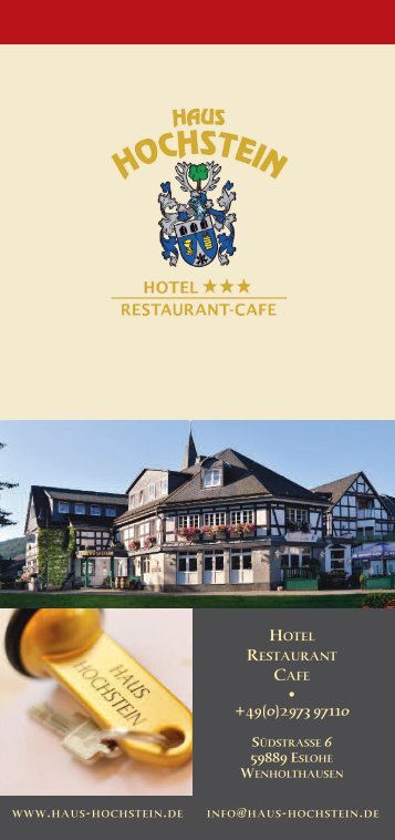 Haus Hochstein - Hotel und Restaurant im Sauerland