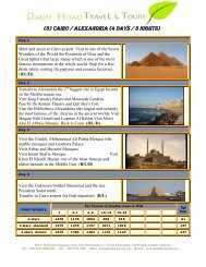 (3) Cairo / Alexandria (4 Days / 3 Nights) - Daun Hijau Travel.com