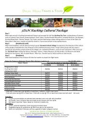 3D2N Kuching Cultural Package - Daun Hijau Travel.com :::Your ...