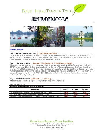 DAUN HIJAU TRAVEL & TOURS SDN BHD - Daun Hijau Travel.com