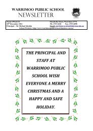 NEWSLETTER - Warrimoo Public School