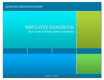 EMPLOYEE HANDBOOK - Gunstock