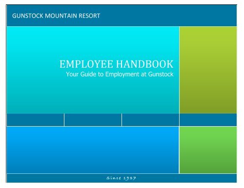 EMPLOYEE HANDBOOK - Gunstock