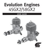Evolution 58GX2 Manual - Evolution Engines
