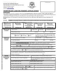 temporary liquor permit application - CT.gov