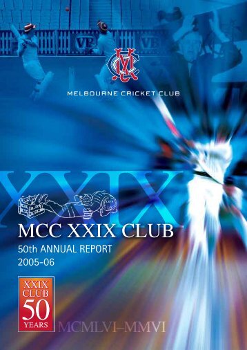 2005/06 Annual Report - Melbourne Cricket Club