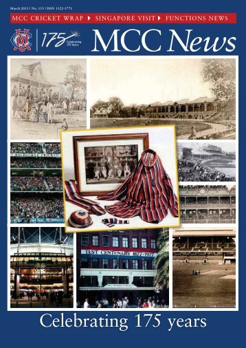 Celebrating 175 years - Melbourne Cricket Club