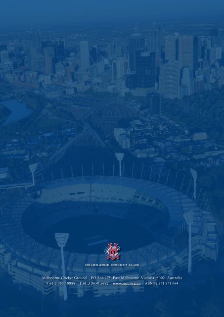 Annual Report 2012/13 - Melbourne Cricket Club