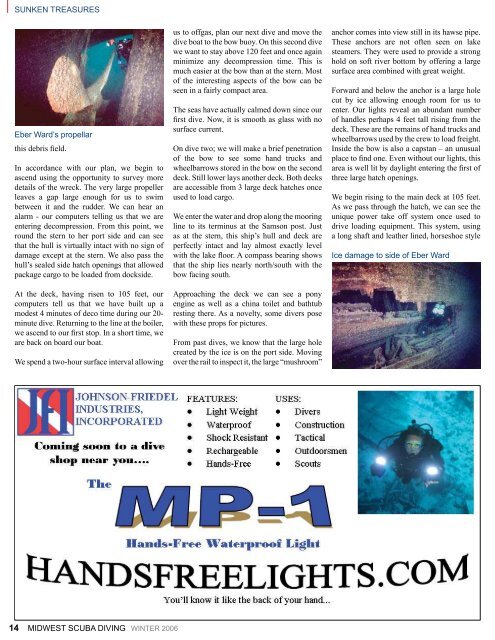 DiviNG EBER WARD - Midwest Scuba Diving Magazine