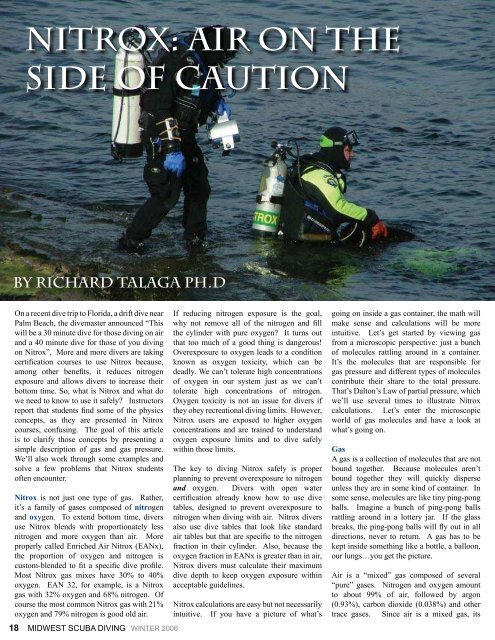 DiviNG EBER WARD - Midwest Scuba Diving Magazine