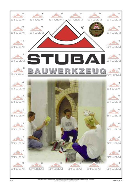 BAU komplett 2010 - Stubai.com