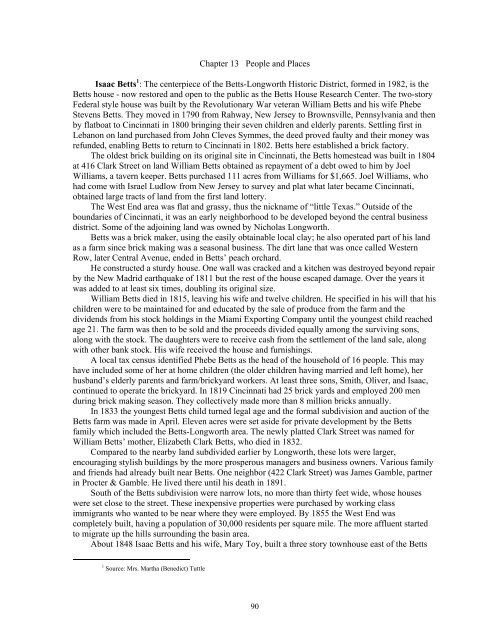 Chapter 13 People and Places Isaac Betts1: The ... - SELFCRAFT
