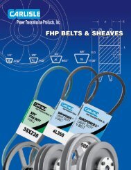 FHP BELTS & SHEAVES