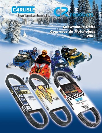Snowmobile Belts Courroies de Motoneiges 2007 Snowmobile Belts ...
