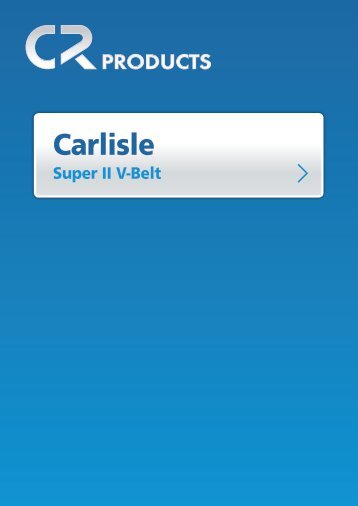 Carlisle Super II V Belt - CR Products