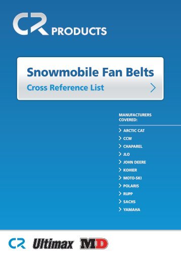 Snowmobile Fan Belts - CR Products