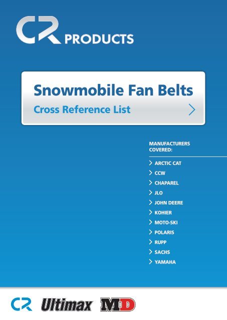 Snowmobile Fan Belts - CR Products