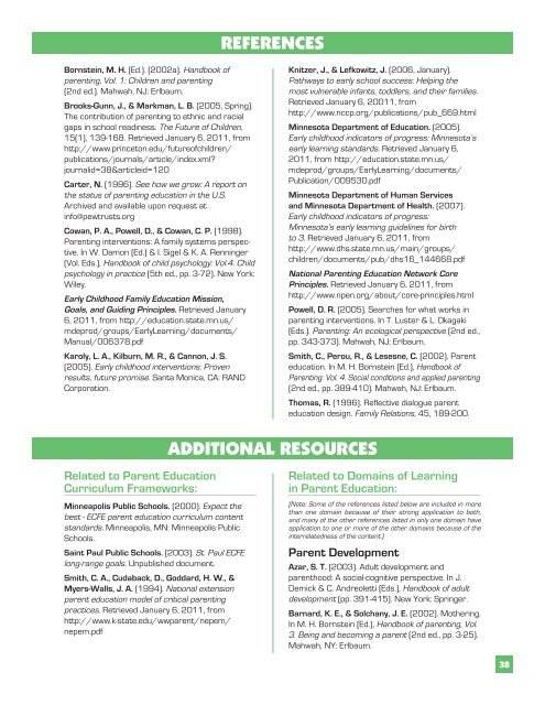 Parent Education Core Curriculum Framework 2011.pdf - mnafee