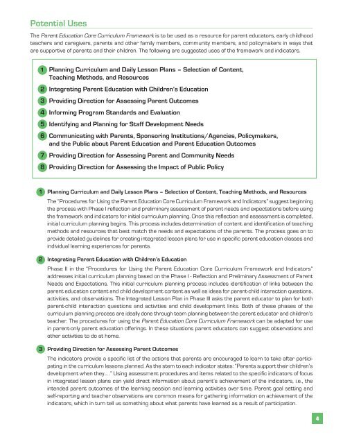 Parent Education Core Curriculum Framework 2011.pdf - mnafee