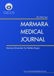 marmara medical dergi - Marmara Medical Journal