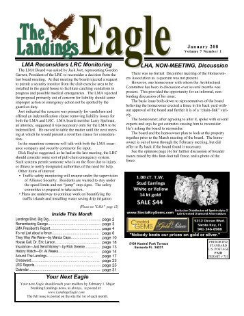 January 2008 - Landings Eagle Home Page