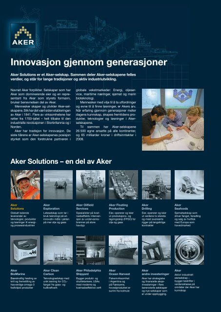 Ãrsrapport 2008 - Aker Solutions